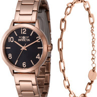 Invicta Women's 47272 Wildflower Quartz 3 Hand Black Dial Watch