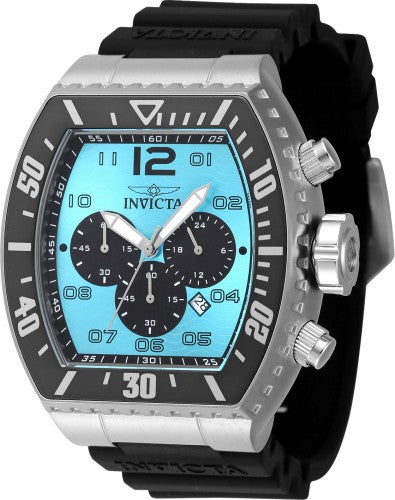 Invicta Women's 47284 Pro Diver Quartz Chronograph Light Blue, Black Dial Watch