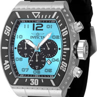 Invicta Women's 47284 Pro Diver Quartz Chronograph Light Blue, Black Dial Watch