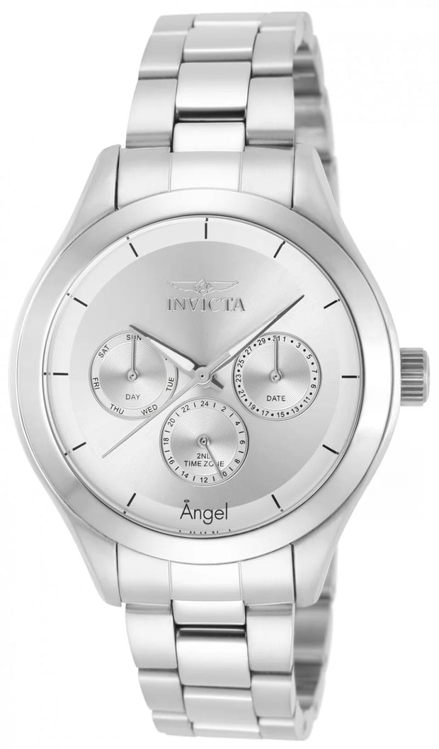 Invicta Women's 12465 Angel  Quartz Chronograph Silver Dial Watch