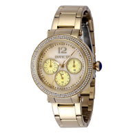 Invicta Women's 48113 Bolt Quartz Chronograph Gold Dial Watch