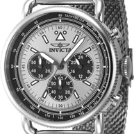 Invicta Men's 47357 Speedway Quartz Chronograph Silver Dial Watch