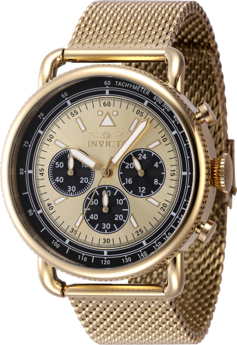 Invicta Men's 47360 Speedway Quartz Chronograph Gold Dial Watch