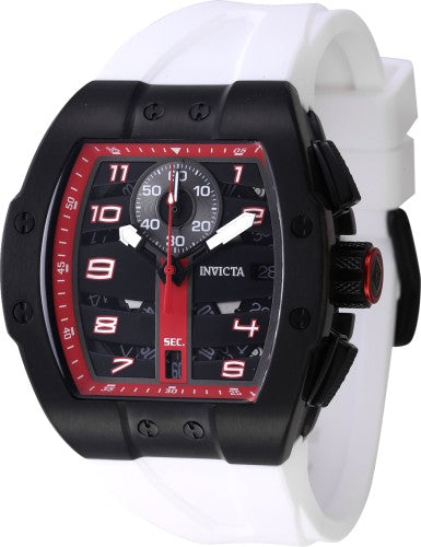 Invicta Men's 47372 Invicta Racing Quartz Multifunction Black, Red Dial Watch