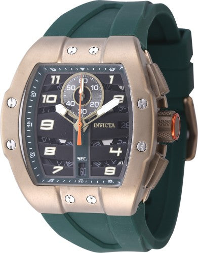 Invicta Men's 47373 Invicta Racing Quartz Multifunction Black, Green Dial Watch