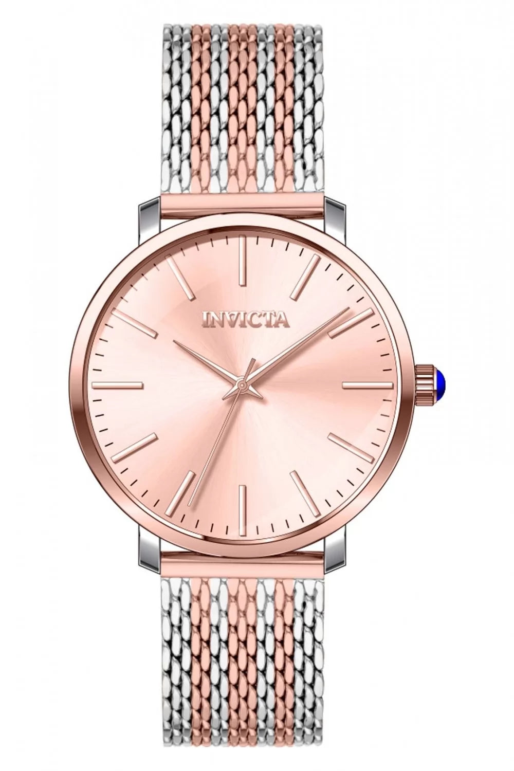 Invicta Women's 33937 Angel Quartz 3 Hand Rose Gold Dial Watch