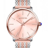 Invicta Women's 33937 Angel Quartz 3 Hand Rose Gold Dial Watch