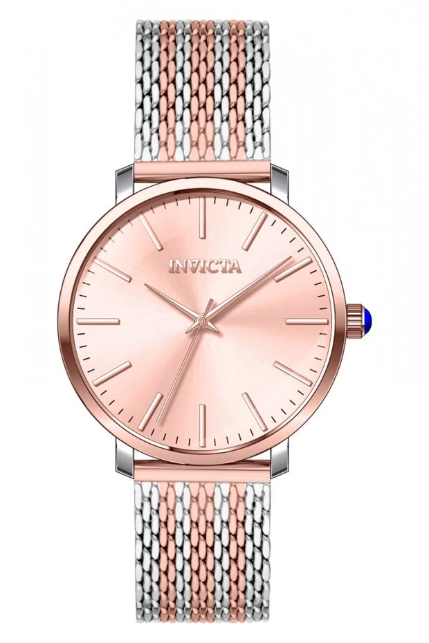 Invicta Women's 33937 Angel Quartz 3 Hand Rose Gold Dial Watch