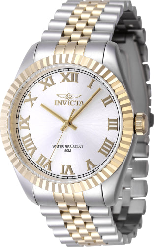 Invicta Men's 47402 Specialty Quartz 3 Hand Silver Dial Watch