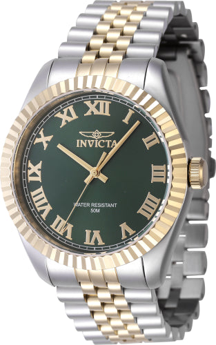 Invicta Men's 47403 Specialty Quartz 3 Hand Green Dial Watch