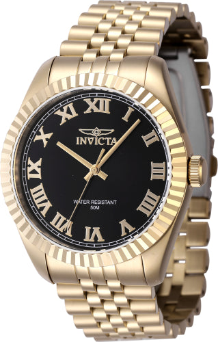 Invicta Men's 47405 Specialty Quartz 3 Hand Black Dial Watch