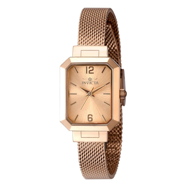 Invicta Women's 48153 Angel Quartz 3 Hand Rose Gold Dial Watch