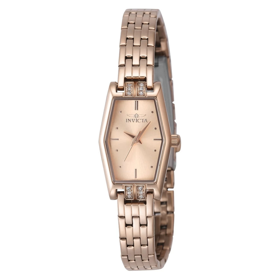 Invicta Women's 48133 Angel Quartz 3 Hand Rose Gold Dial Watch