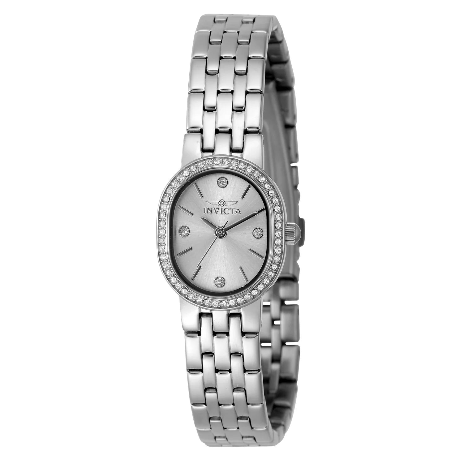 Invicta Women's 48134 Angel Quartz 3 Hand Silver Dial Watch
