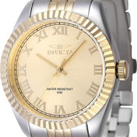 Invicta Women's 47416 Specialty Quartz 3 Hand Gold Dial Watch