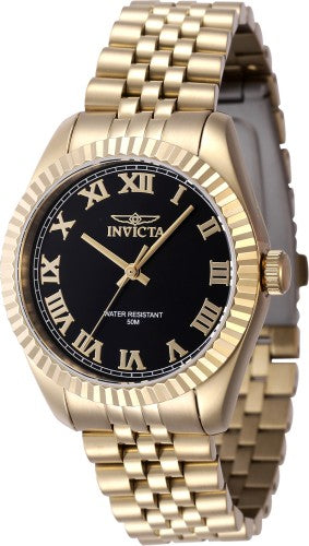 Invicta Women's 47417 Specialty Quartz 3 Hand Black Dial Watch