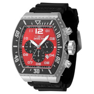 Invicta Men's 47283 Pro Diver Quartz Chronograph Black, Red Dial Watch