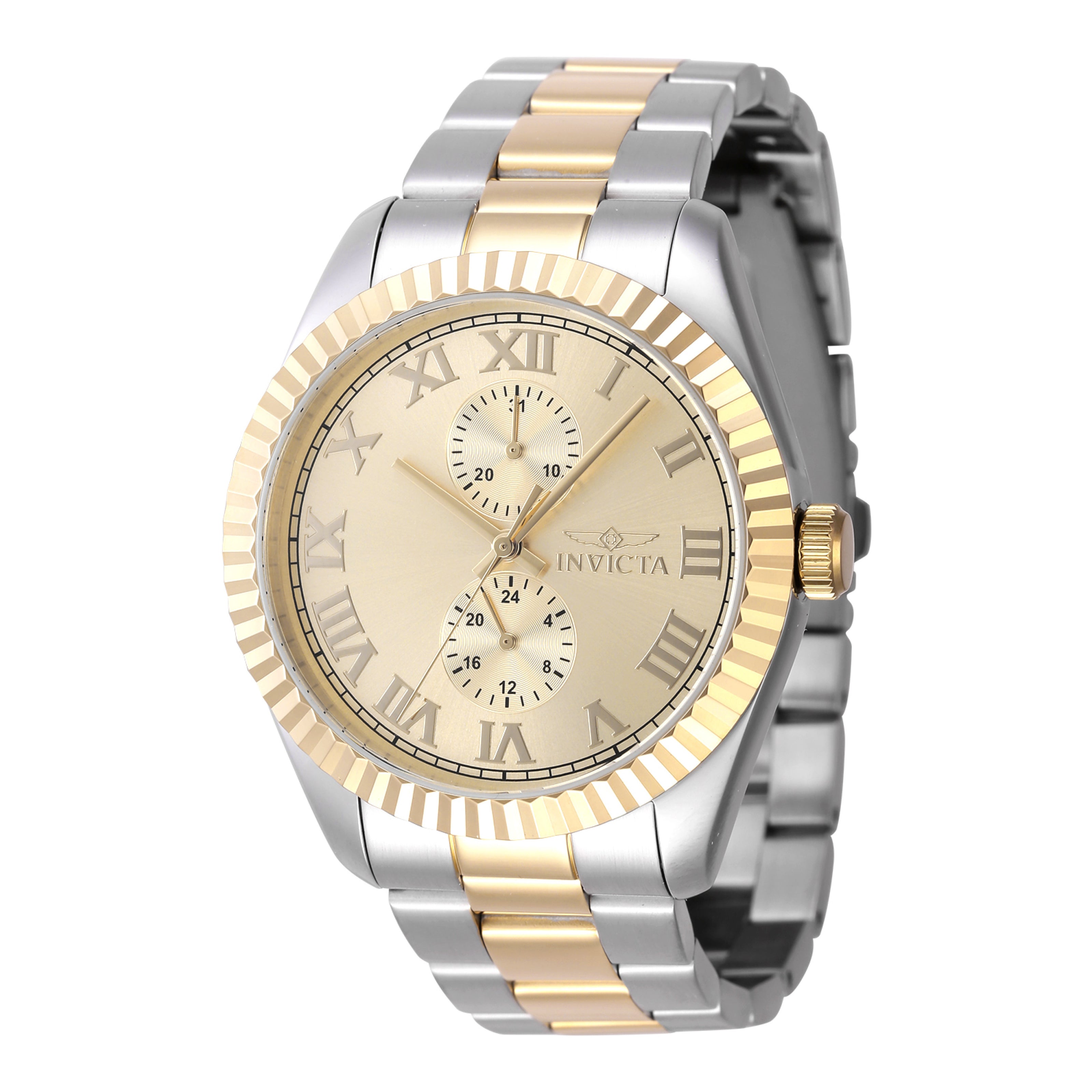 Invicta Men's 47428 Specialty Quartz Multifunction Gold Dial Watch