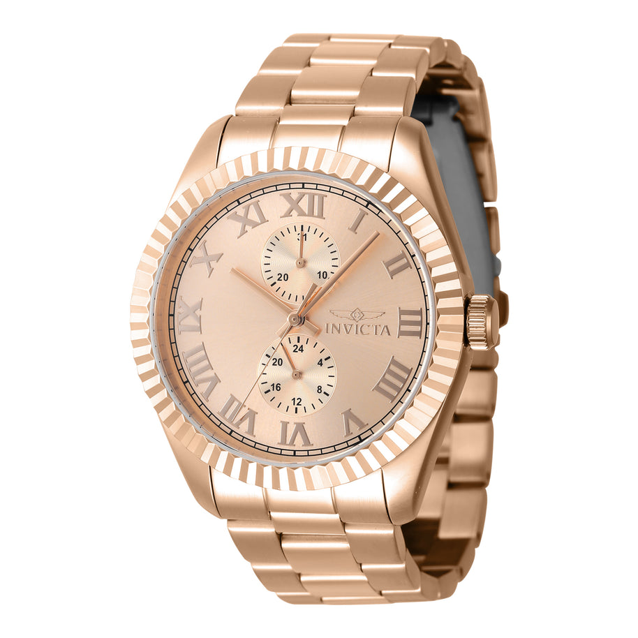 Invicta Men's 47433 Specialty Quartz Multifunction Rose Gold Dial Watch