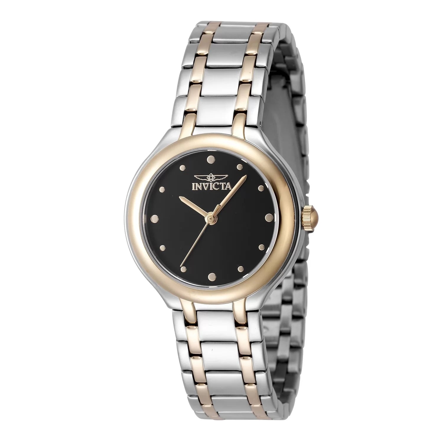 Invicta Women's 48229 Wildflower Quartz 3 Hand Black Dial Watch