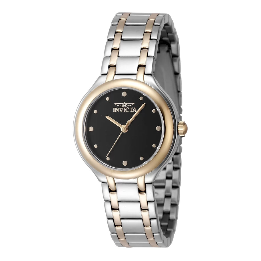 Invicta Women's 48229 Wildflower Quartz 3 Hand Black Dial Watch