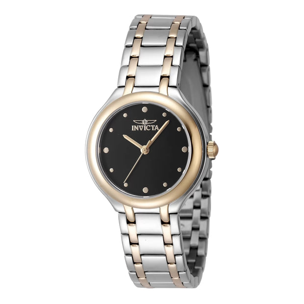 Invicta Women's 48229 Wildflower Quartz 3 Hand Black Dial Watch