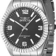 Invicta Men's 47448 Specialty Quartz 3 Hand Black Dial Watch