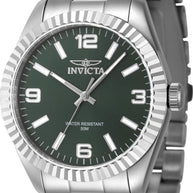 Invicta Men's 47450 Specialty Quartz 3 Hand Green Dial Watch
