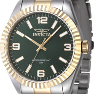 Invicta Men's 47455 Specialty Quartz 3 Hand Green Dial Watch