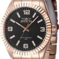 Invicta Men's 47461 Specialty Quartz 3 Hand Black Dial Watch
