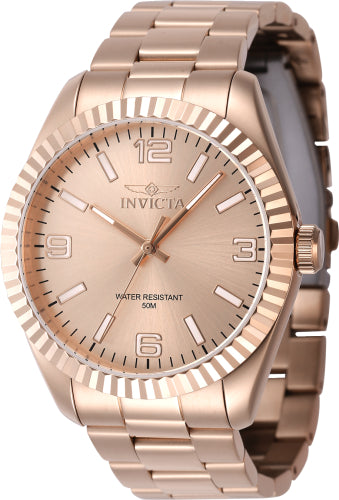Invicta Men's 47462 Specialty Quartz 3 Hand Rose Gold Dial Watch
