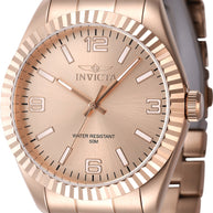 Invicta Men's 47462 Specialty Quartz 3 Hand Rose Gold Dial Watch