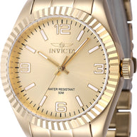 Invicta Women's 47475 Specialty Quartz 3 Hand Gold Dial Watch