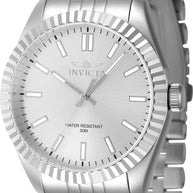 Invicta Men's 47479 Specialty Quartz 3 Hand Silver Dial Watch