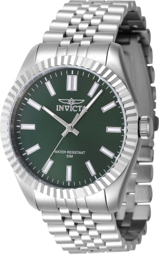 Invicta Men's 47480 Specialty Quartz 3 Hand Green Dial Watch