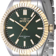 Invicta Men's 47485 Specialty Quartz 3 Hand Green Dial Watch