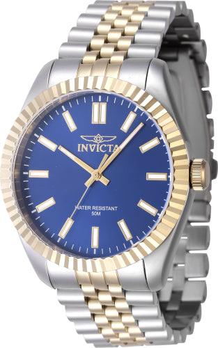 Invicta Men's 47486 Specialty Quartz 3 Hand Blue Dial Watch