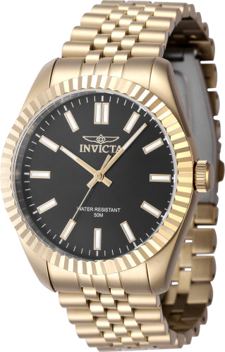 Invicta Men's 47488 Specialty Quartz 3 Hand Black Dial Watch