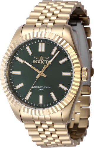 Invicta Men's 47489 Specialty Quartz 3 Hand Green Dial Watch