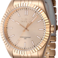Invicta Men's 47493 Specialty Quartz 3 Hand Rose Gold Dial Watch