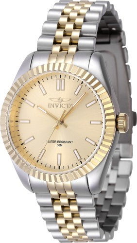Invicta Women's 47503 Specialty Quartz 3 Hand Gold Dial Watch