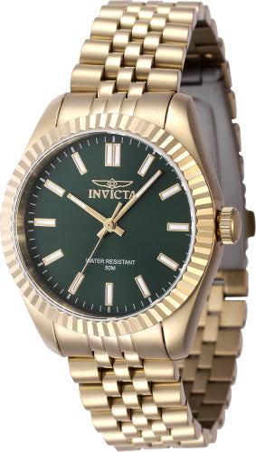 Invicta Women's 47505 Specialty Quartz 3 Hand Green Dial Watch
