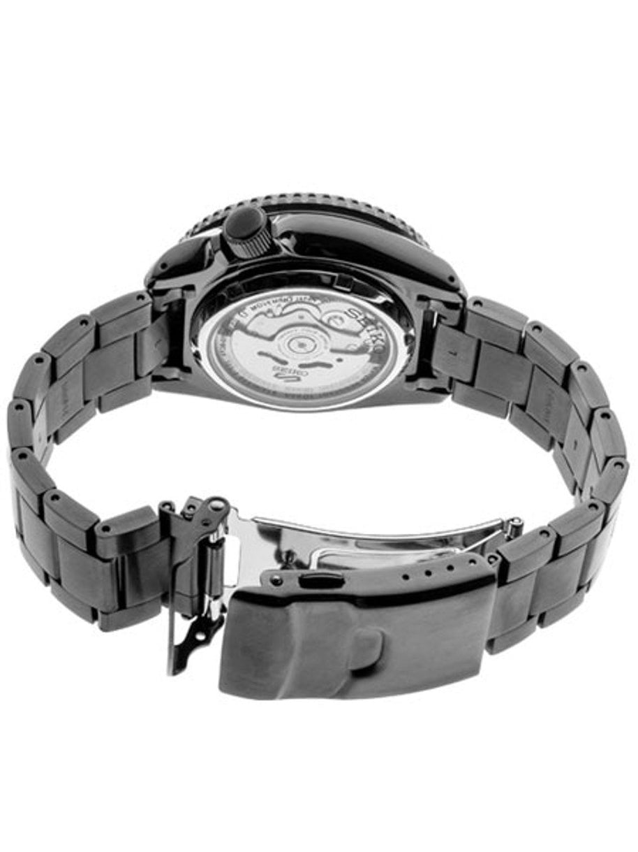 SRPD65 Seiko 5 Sports Black Dial Automatic Stainless Steel Men's Watch