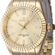 Invicta Women's 47507 Specialty Quartz 3 Hand Gold Dial Watch