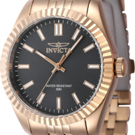 Invicta Women's 47508 Specialty Quartz 3 Hand Black Dial Watch