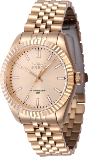 Invicta Women's 47509 Specialty Quartz 3 Hand Rose Gold Dial Watch