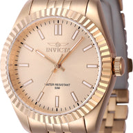 Invicta Women's 47509 Specialty Quartz 3 Hand Rose Gold Dial Watch