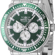 Invicta Men's 47514 TI-22 Quartz 3 Hand Green Dial Watch