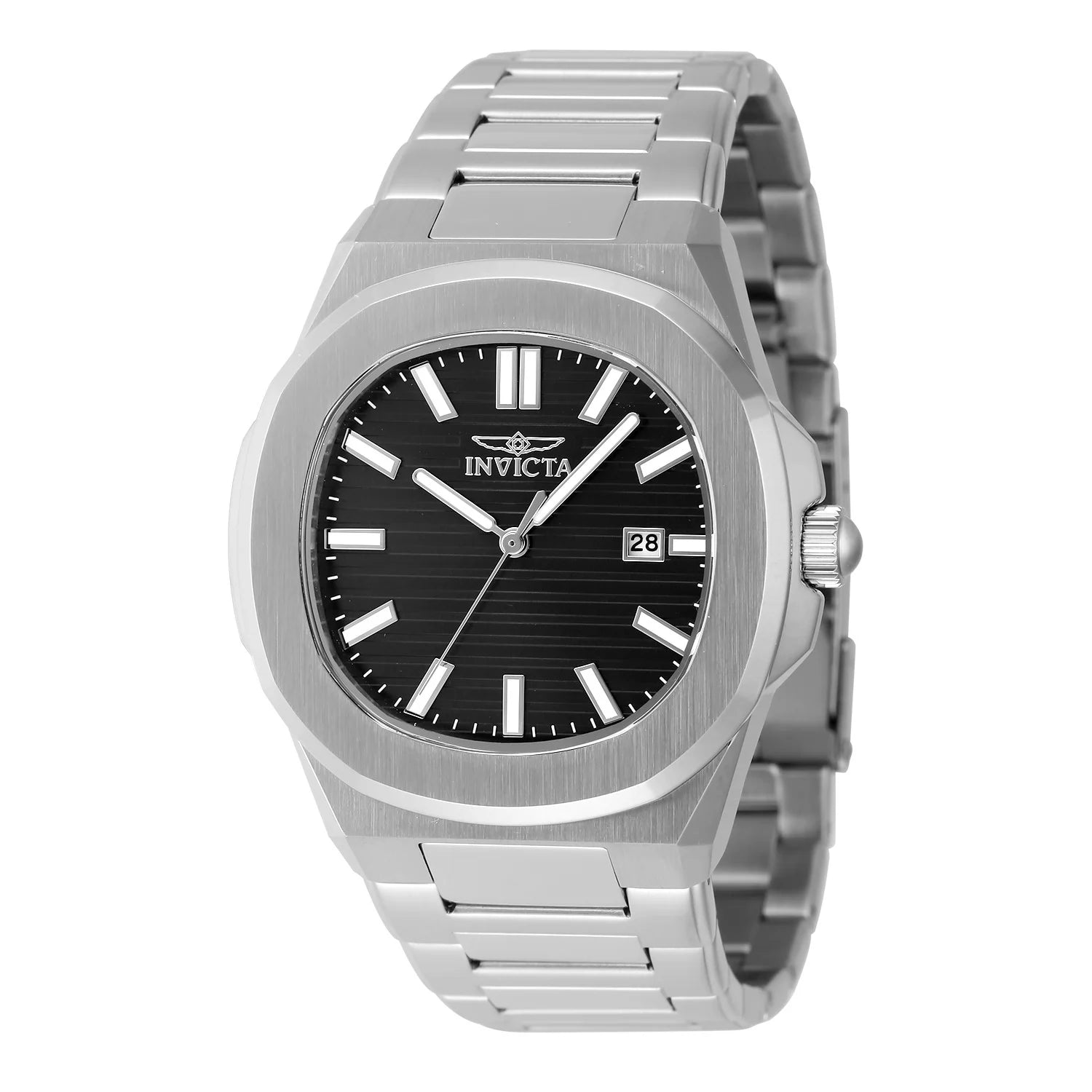 Invicta Men's 48319 Speedway Quartz 3 Hand Black Dial Watch
