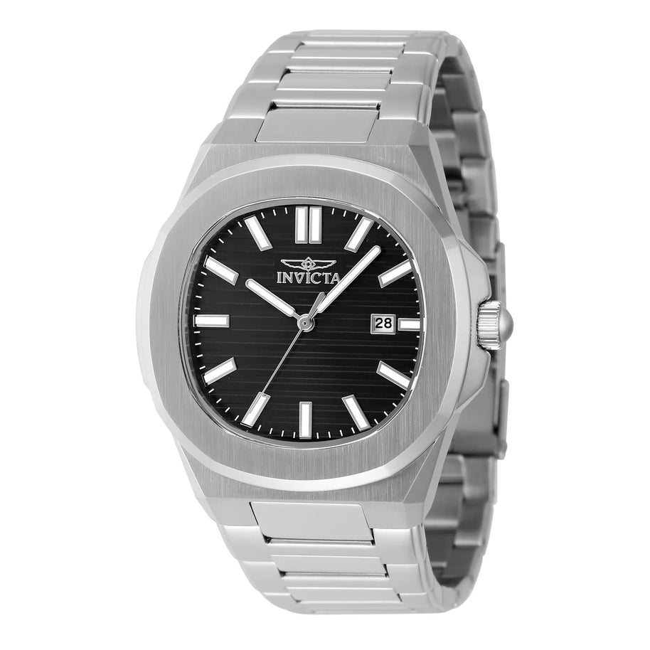 Invicta Men's 48319 Speedway Quartz 3 Hand Black Dial Watch